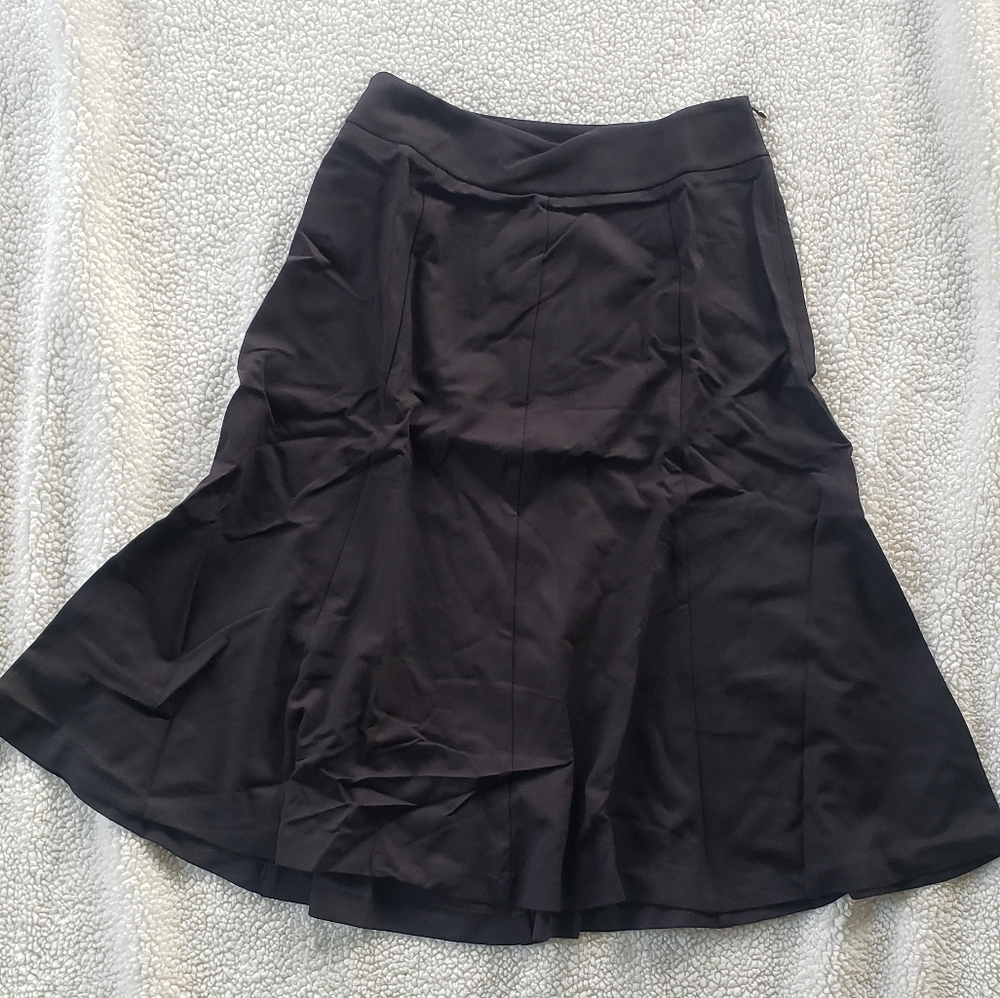 ponte perfect boot skirt size p10 black coldwater creek